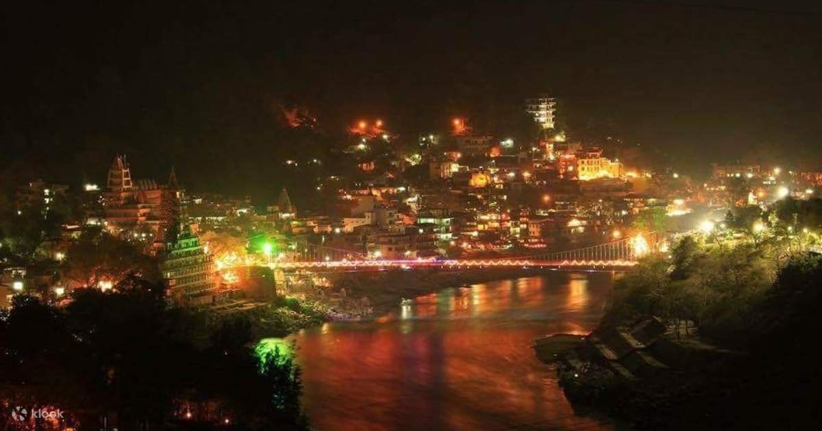 night image of rishikesh